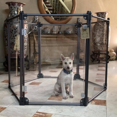 Εργοστάσιο Τελειοποίησης ΗΠΑ DIY Διαφανές Δυνατό Δυνατό Πλάσματος Κλουβί Φράχτη για Σκυλιά