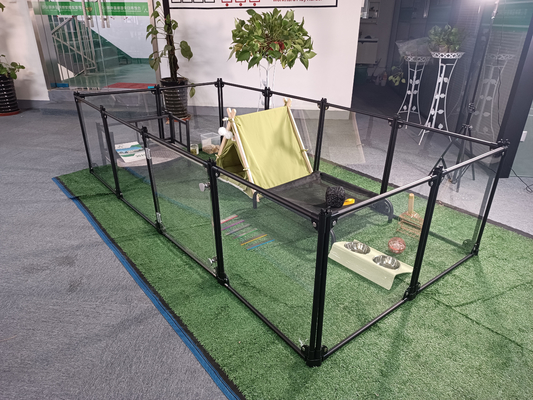 Εσωτερικές βαριές ασκήσεις σκύλου PlayPen φορητές μεταλλικές πλακέτες φράχτη για ενεργητικά σκυλιά
