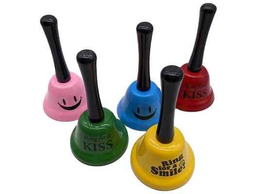 120g Custom Logo Handle Desk Bell Kiss Call Bell Γλυκό πάρτι παιχνιδάκι δαχτυλίδι για το χέρι καμπάνα
