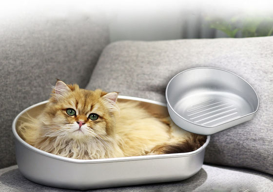 Χειροπλέσιμο ψυκτικό στρώμα κρεβατιού γάτας για καλοκαιρινό αλουμίνιο υλικό και ανθεκτικό στα δάγκωμα