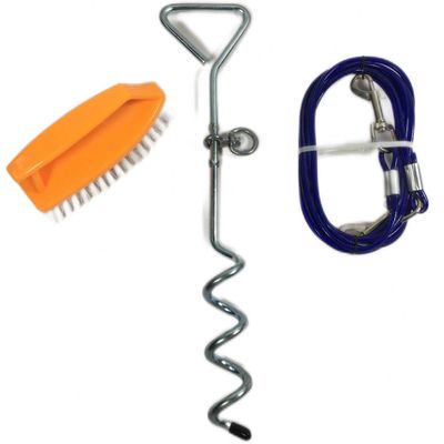 Κουρδιστικό σχοινί για κατοικίδια ζώα Εγκατάσταση σωρός με βούρτσα και 5mmx3m καλωδιακό σχοινί Λιμάνι της Σαγκάης / Ναντζίνγκ