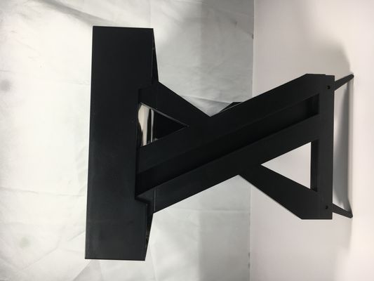 Μαύρο από ανοξείδωτο χάλυβα διπλό μπολ στέκεται για μεγάλα σκυλιά Δεν υπάρχει διαρροή Αδιάβροχο ρυθμιζόμενο ύψος προστασία του τραχήλου