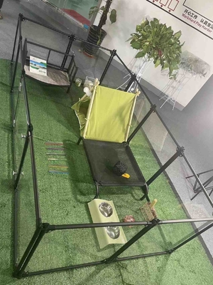 DIY Διαφανής Δυνατό να αναδιπλωθεί Yard Pet φράχτη Κλουβί 6/8/10/12 PCs για φορητό Pet Playpen