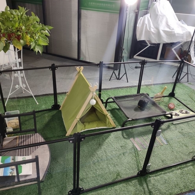 Κλασικό στυλ DIY Ακρυλικό Διαφανές Διπλό Κλουβί Φράχτη Κουβέρνας για κατοικίδια για την αγορά των ΗΠΑ