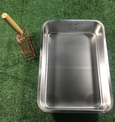 45x30x10cm Ατσάλινη λεκάνη για γάτες Εύκολο ανοιχτό είδος για καθαρισμό κοπράνων