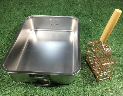 45x30x10cm Ατσάλινη λεκάνη για γάτες Εύκολο ανοιχτό είδος για καθαρισμό κοπράνων